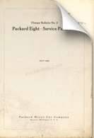 1925 Packard Eight Service Parts List Change Bulletin #1 Image